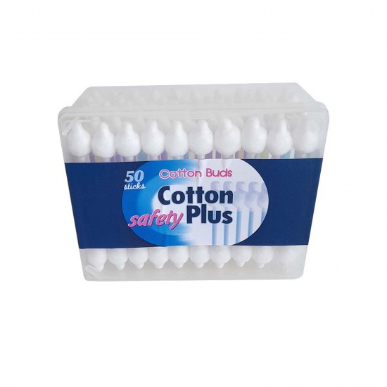Μπατονέτες Safety Cotton Plus 50τεμ